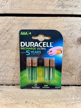 Duracell AAA Recharge Ultra NiMH - 4pk