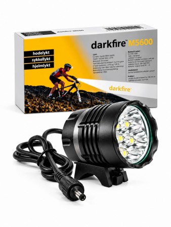 DarkFire M5600 Hodelykt/Sykkellykt