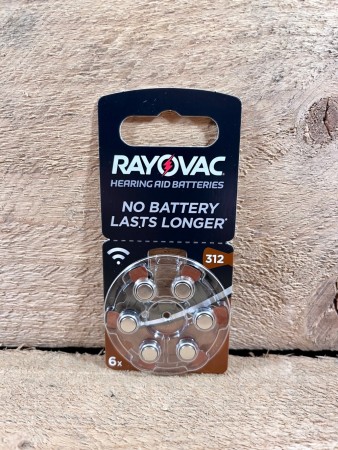 Rayovac 312 - 1,45V 312/PR41 Batteri - 6pk